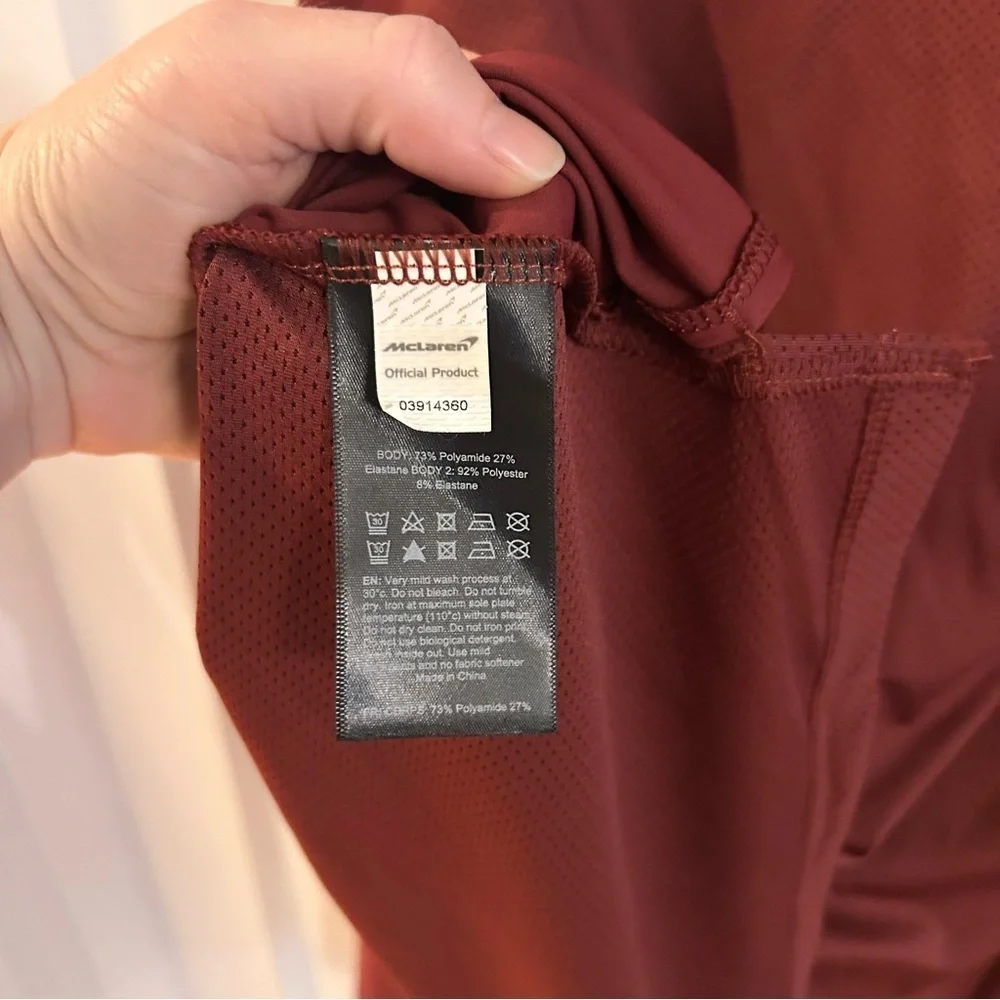 Unisex McLaren Long Sleeve Performance Midlayer Top 2XL